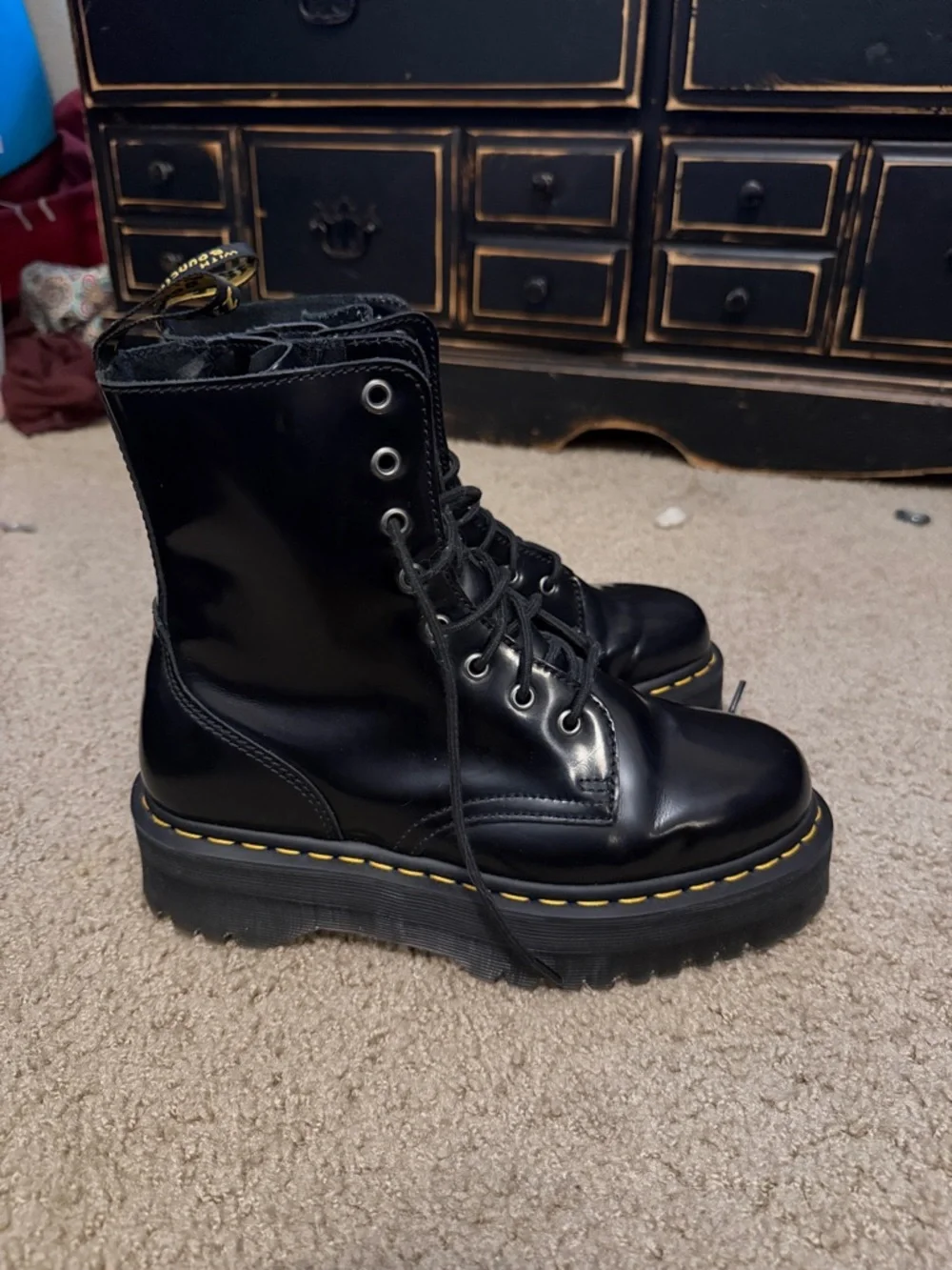 Dr Martens Jadon Platform Lace Up Boots
